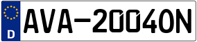 Truck License Plate